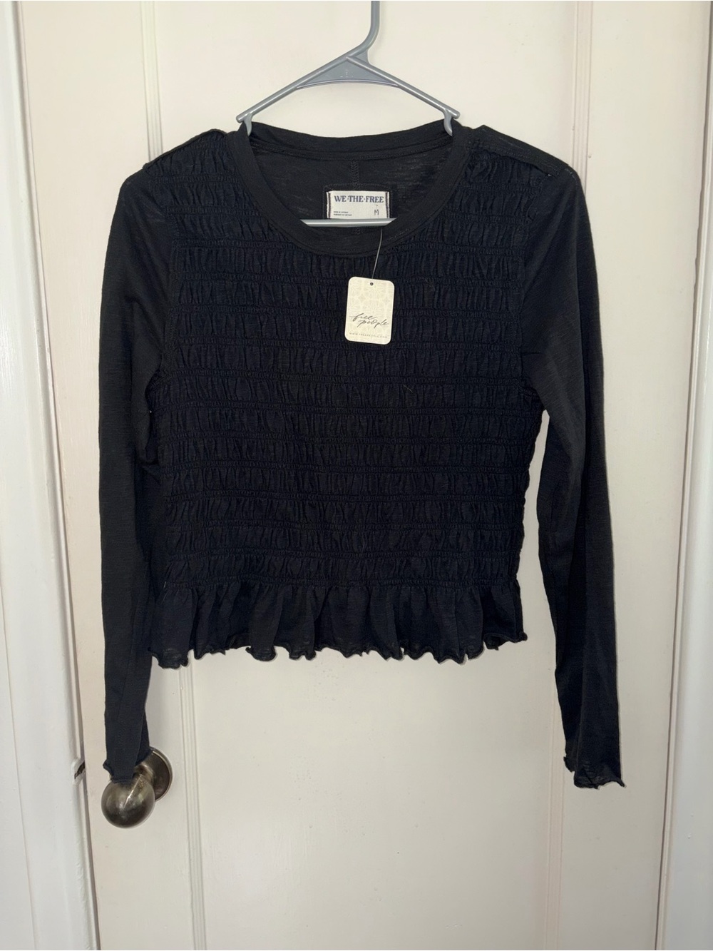 Free People - We The Free Sylvie Long Sleeve Top- NWT